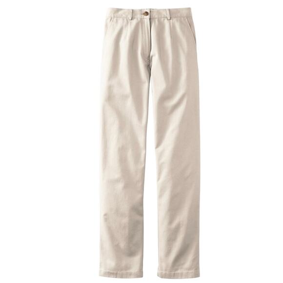 NWT LL Bean Wrinkle-Free Bayside Pants Ultra High-Rise Comfort Waist Fit 16 - Picture 1 of 13